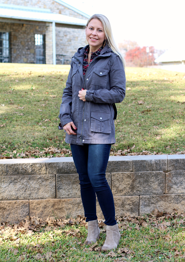 January 2017 Stitch Fix Review- Chapleen Cargo Jacket by Tinsel | 88.00 