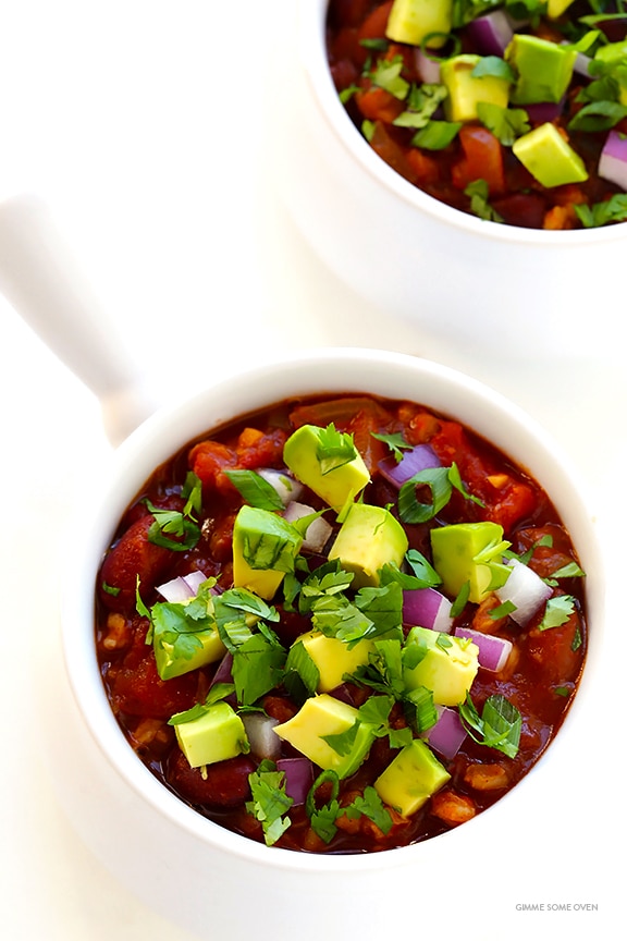 Stay warm and satisfied with these 20 healthy chili recipes. Before you know it, it’ll be spring time!
