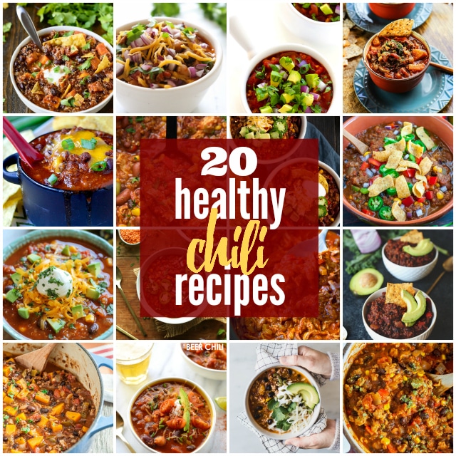 Stay warm and satisfied with these 20 healthy chili recipes. Before you know it, it’ll be spring time!