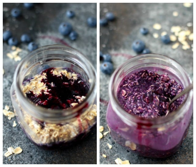 Freshen up your morning routine by prepping Blueberry Pie Overnight Oatmeal the night before. You'll wake up to a healthy, satisfying breakfast that's ready to go when you are and a whole lot of deliciousness!