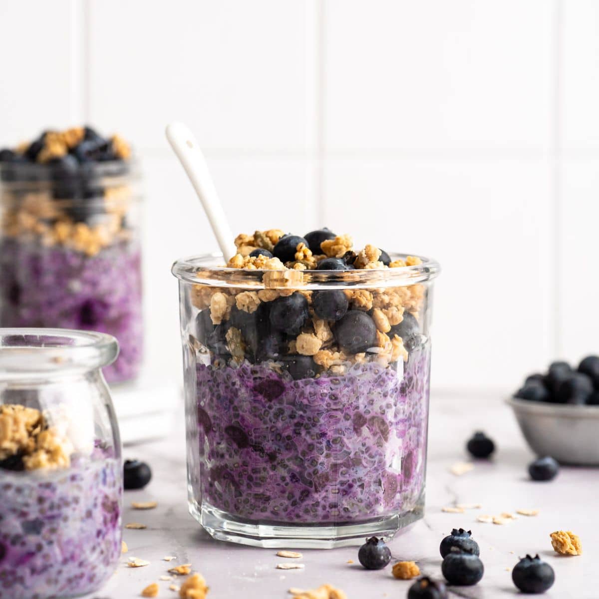 Blueberry Overnight Oatmeal - Kim's Cravings