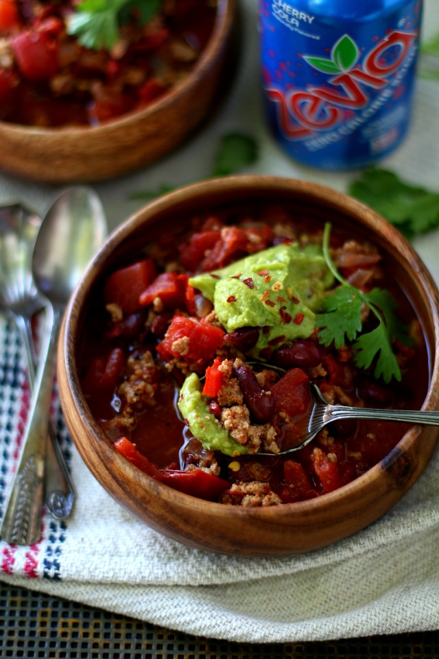 This Easy Chipotle Turkey Chili is hearty, healthy, with a kick of spice! Gluten-free, paleo-friendly and made with simple ingredients you probably already have on-hand.