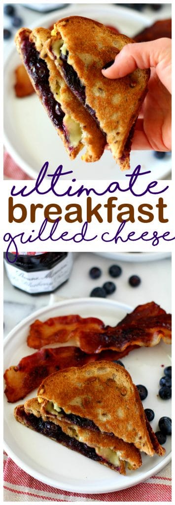 The Ultimate Breakfast Grilled Cheese Sandwich is made with simple ingredients that come together for the most out of this world flavorful morning meal treat!