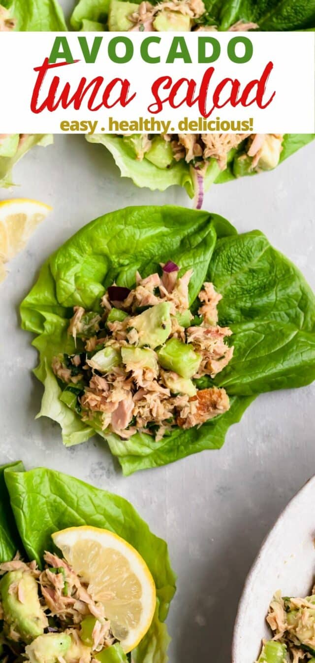 how to make avocado tuna salad lettuce cups