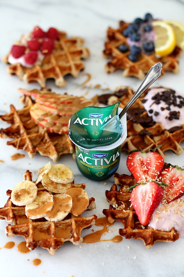 Activia Yogurt gives these fluffy yogurt protein waffles the best flavor and texture. Your family will never guess they're actually healthy!