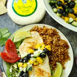 It's grilling season and I could not be happier about it! Fresh off the grill is Orange Roughy with Blueberry Mango Salsa. It's everything you could want in a summer meal - light, fresh and flavorful. 