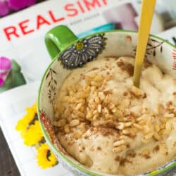 Peanut Butter Protein Soft Serve Ice Cream - Grab a spoon and dive right into this creamy dreamy healthier ice cream completely loaded with deliciousness!