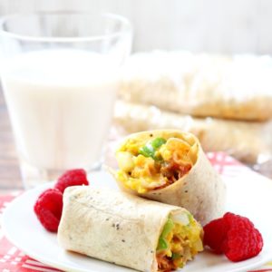 Western-Style Breakfast Burritos- so quick, so simple, and so delicious!