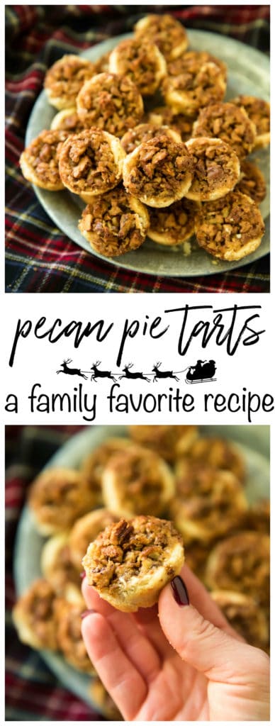 These Pecan Pie Tarts have been a family favorite for as long as I can remember. They're the BEST treat to enjoy and give during the holiday season. Perfectly sweet, with an ooey gooey center and flaky melt in your mouth buttery crust. Your family and friends are sure to love this dessert!  