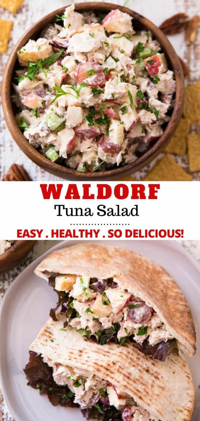 how to make Waldorf tuna salad