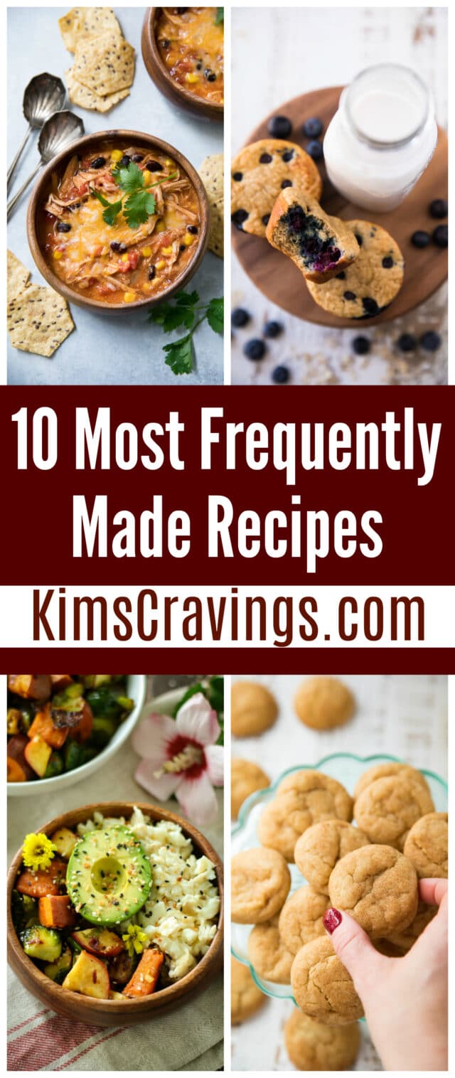 Ever wonder what recipes food bloggers actually cook and bake time and time again? I do. So, I'm sharing my top 10 most frequently made recipes.