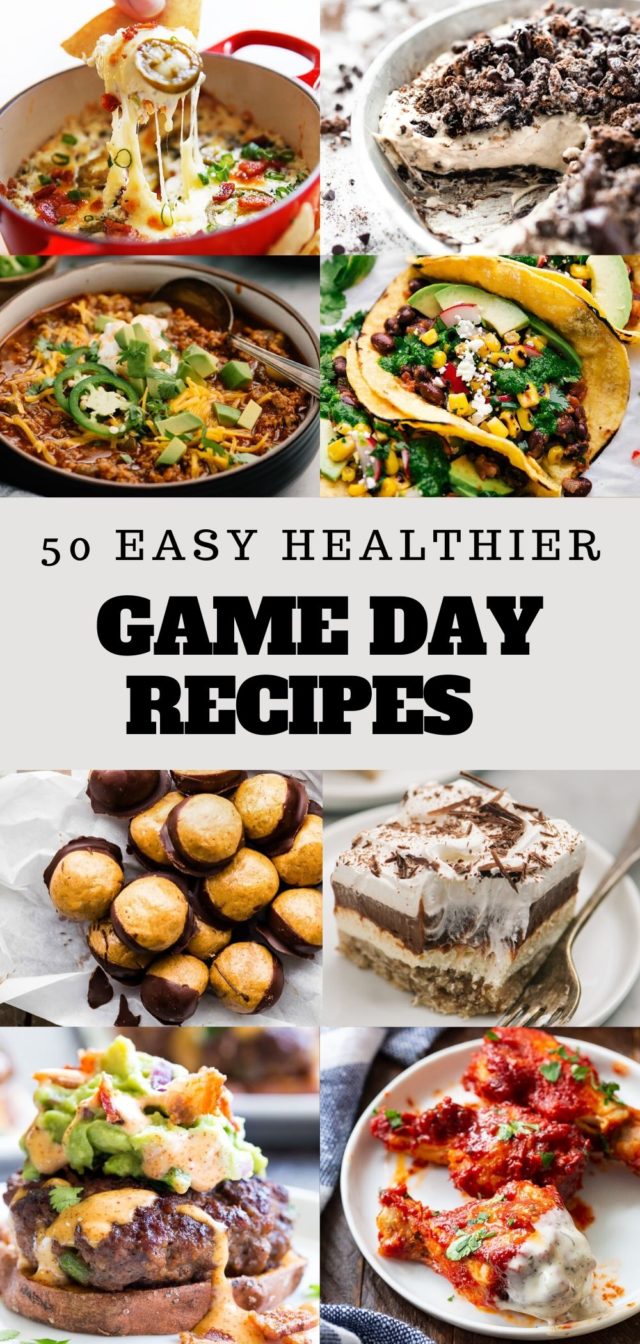 a roundup of 50 healthy game day recipes - the most perfect super bowl recipes