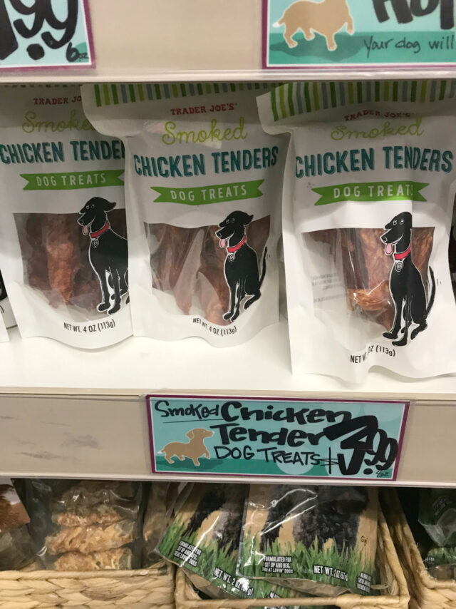 Chicken Tender dog treats from Trader Joe's 