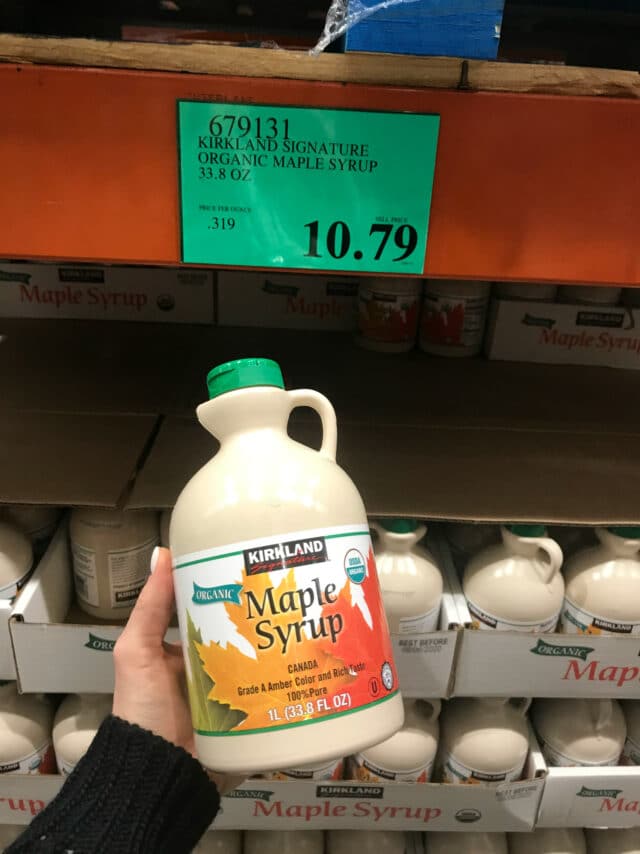 maple syrup from Costco