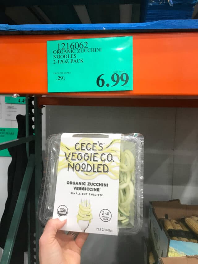 zucchini noodles from Costco