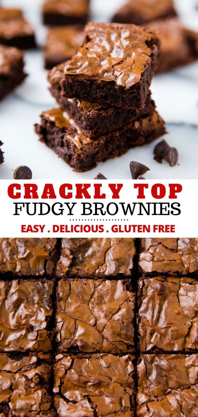 how to make crackly top brownies