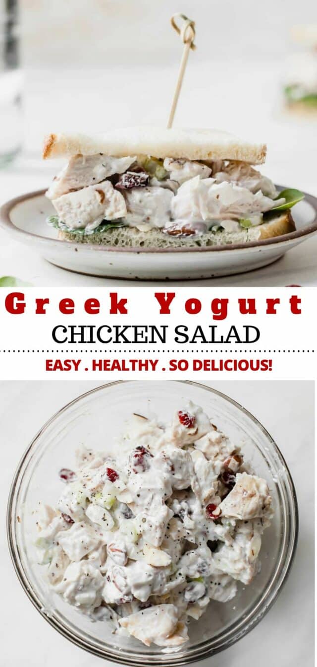 how to make a healthy Greek yogurt chicken salad