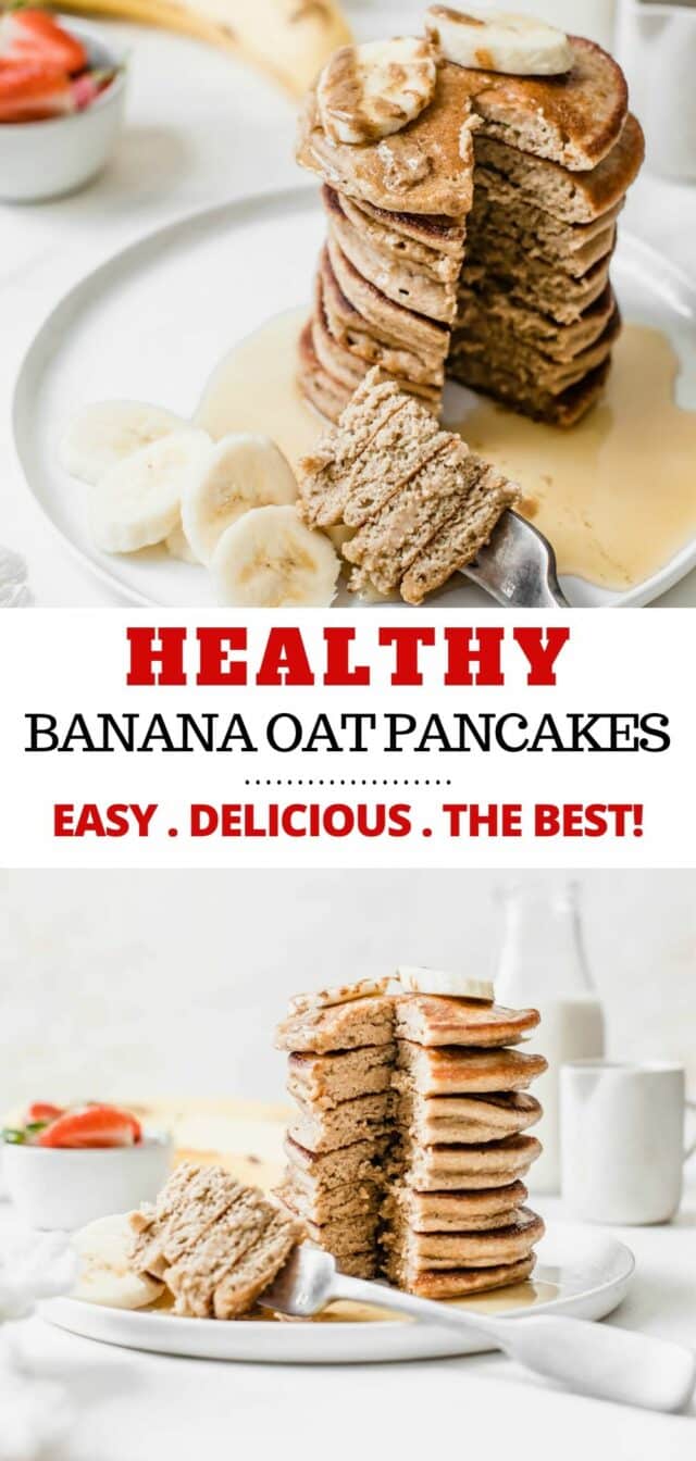 how to make healthy banana oat pancakes