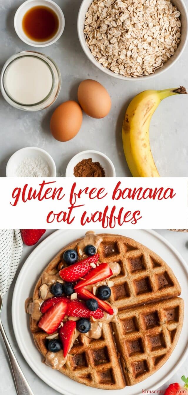 how to make gluten free banana oat waffles