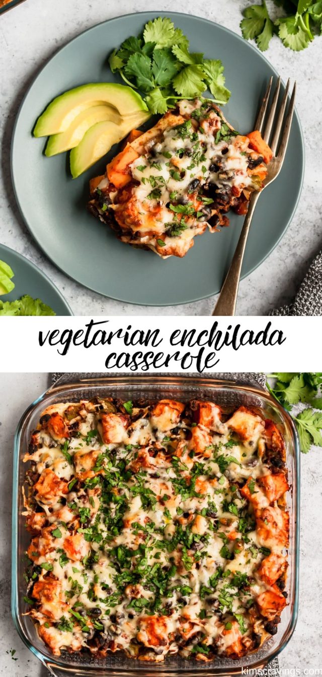 how to make a vegetarian enchilada casserole