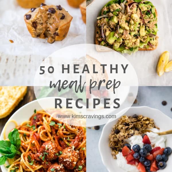 collage for healthy meal prep recipes