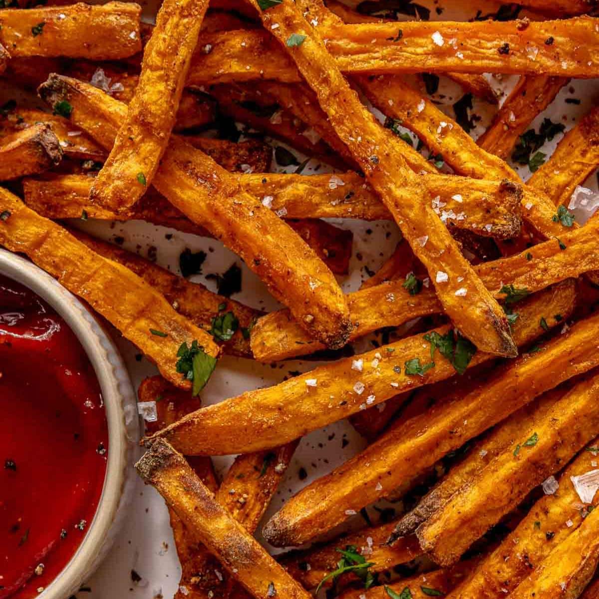 Crispy Baked Sweet Potato Fries Recipe