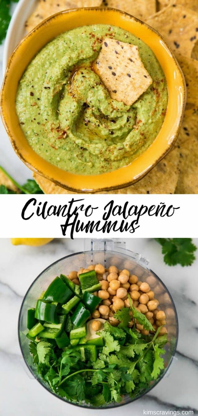 how to make Cilantro Jalapeno Hummus