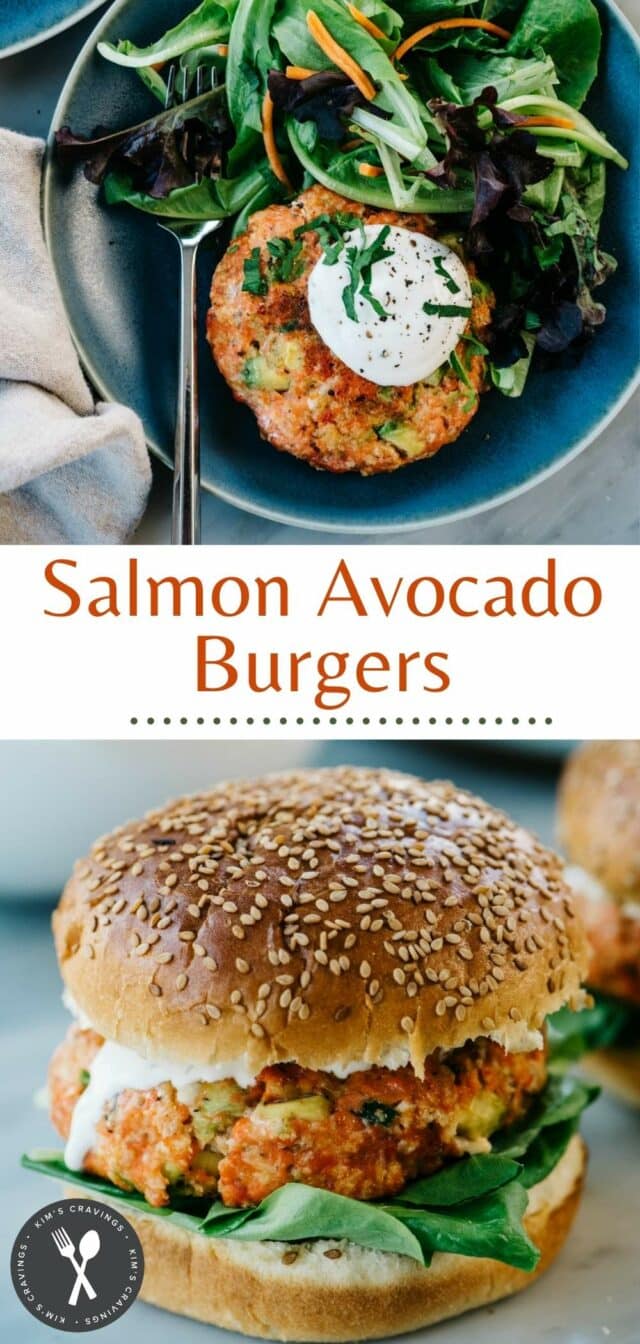 how to make salmon avocado burgers