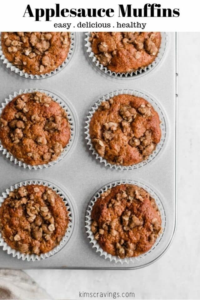 making applesauce muffins