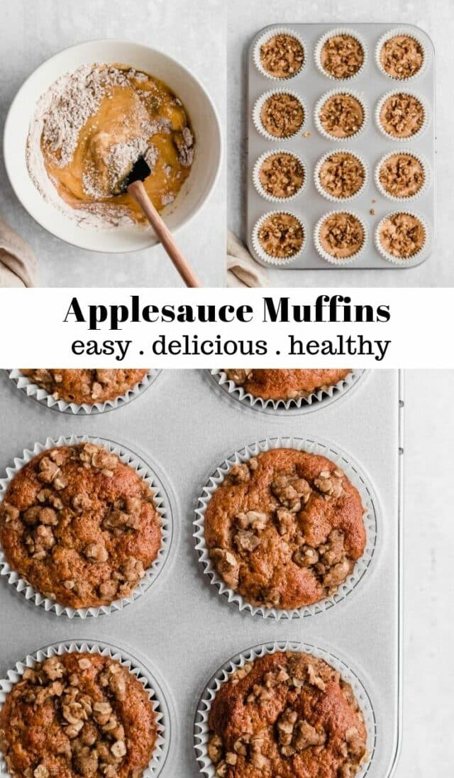 how to make applesauce muffins