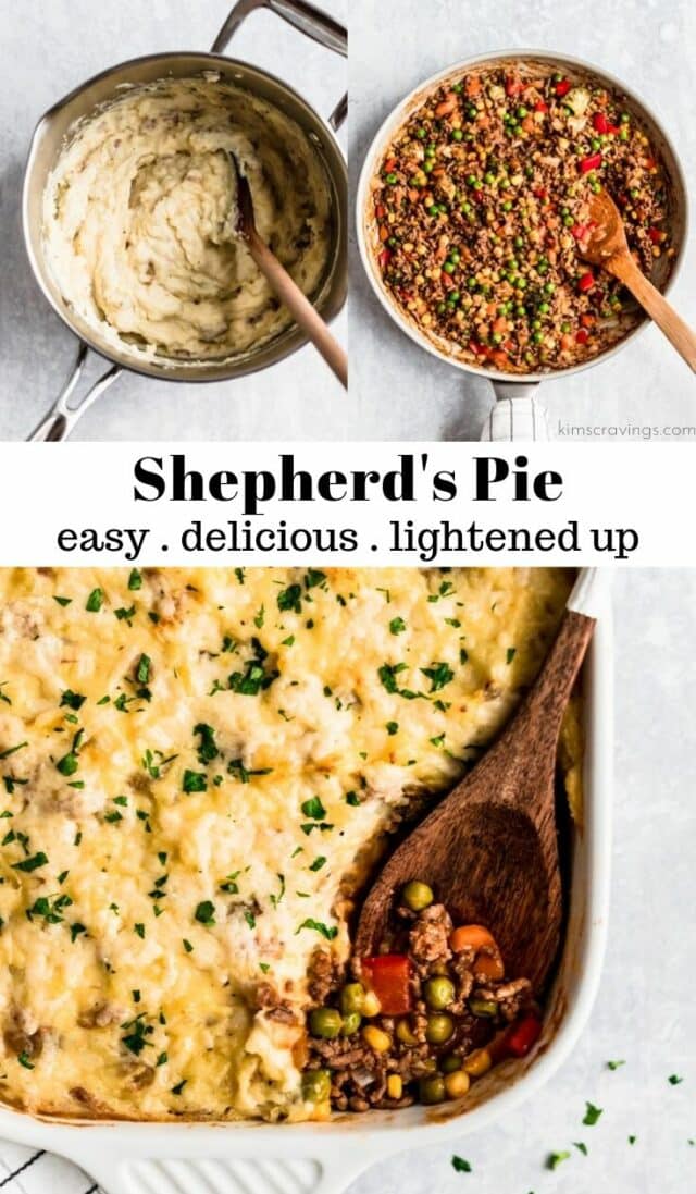 making shepherd's pie
