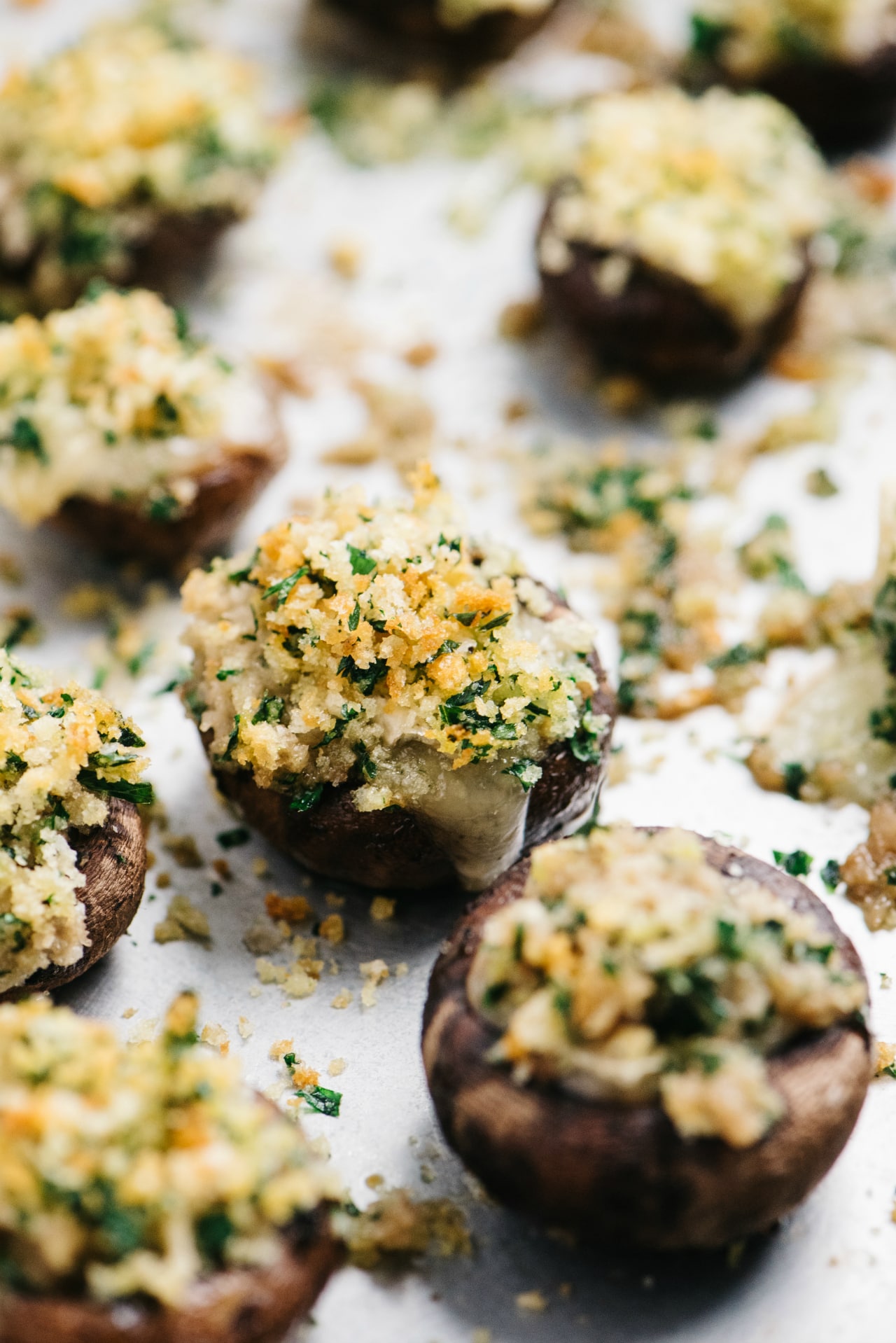 Brie Stuffed Mushrooms - Kim's Cravings