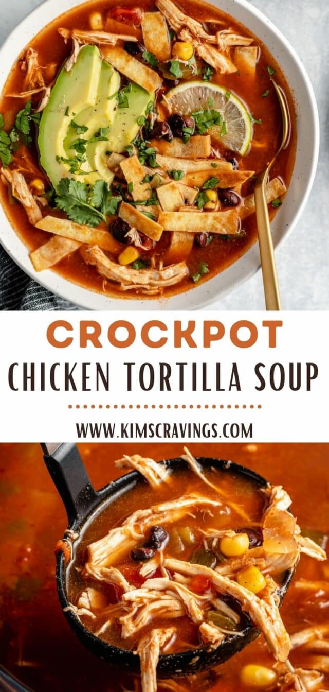 recipe for Crockpot Chicken Tortilla Soup