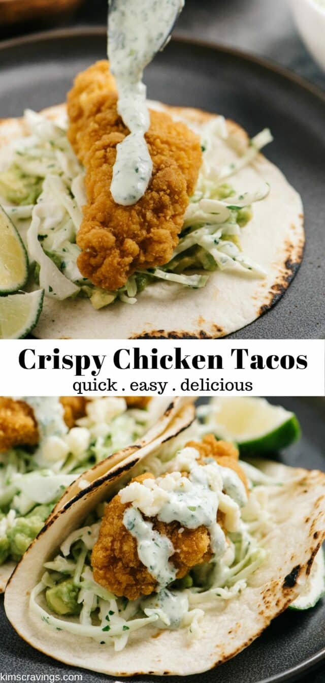 how to make easy crispy chicken tacos