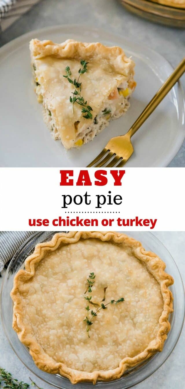 an easy pot pie recipe using chicken or turkey