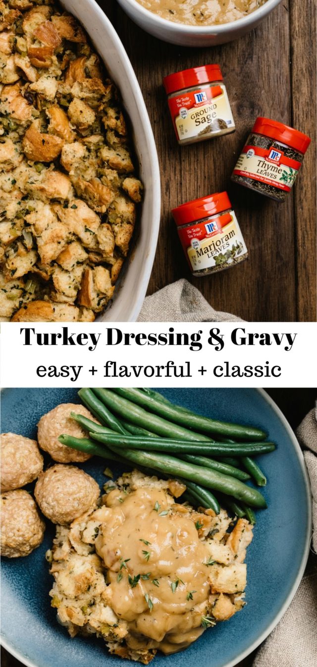 how to make Thanksgiving turkey stuffing and gravy