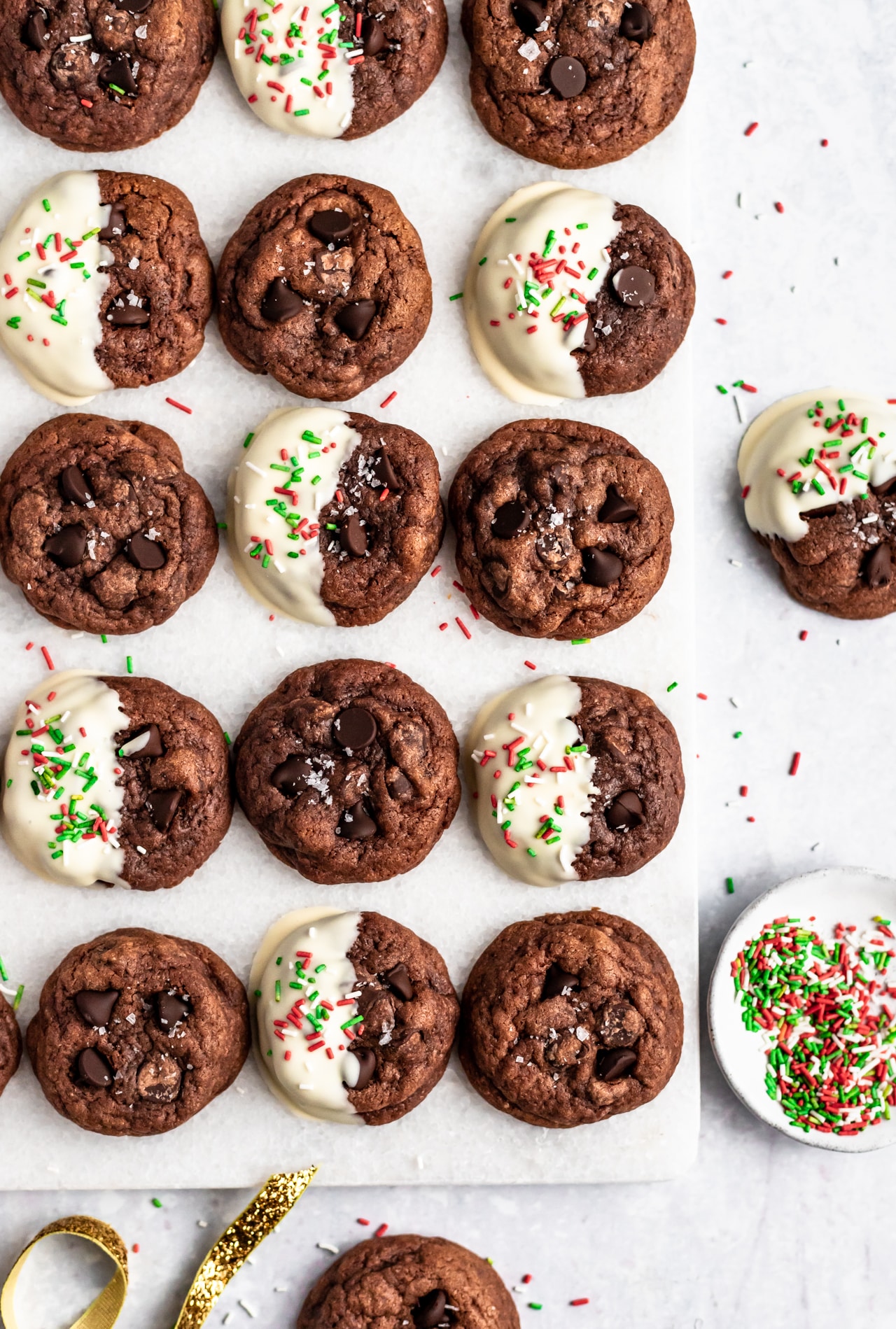 Double Chocolate Chip Cookies - Kim's Cravings