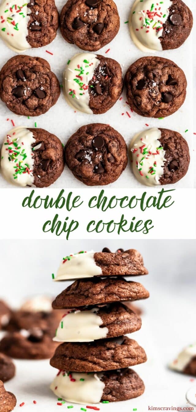 how to make double chocolate chip cookies