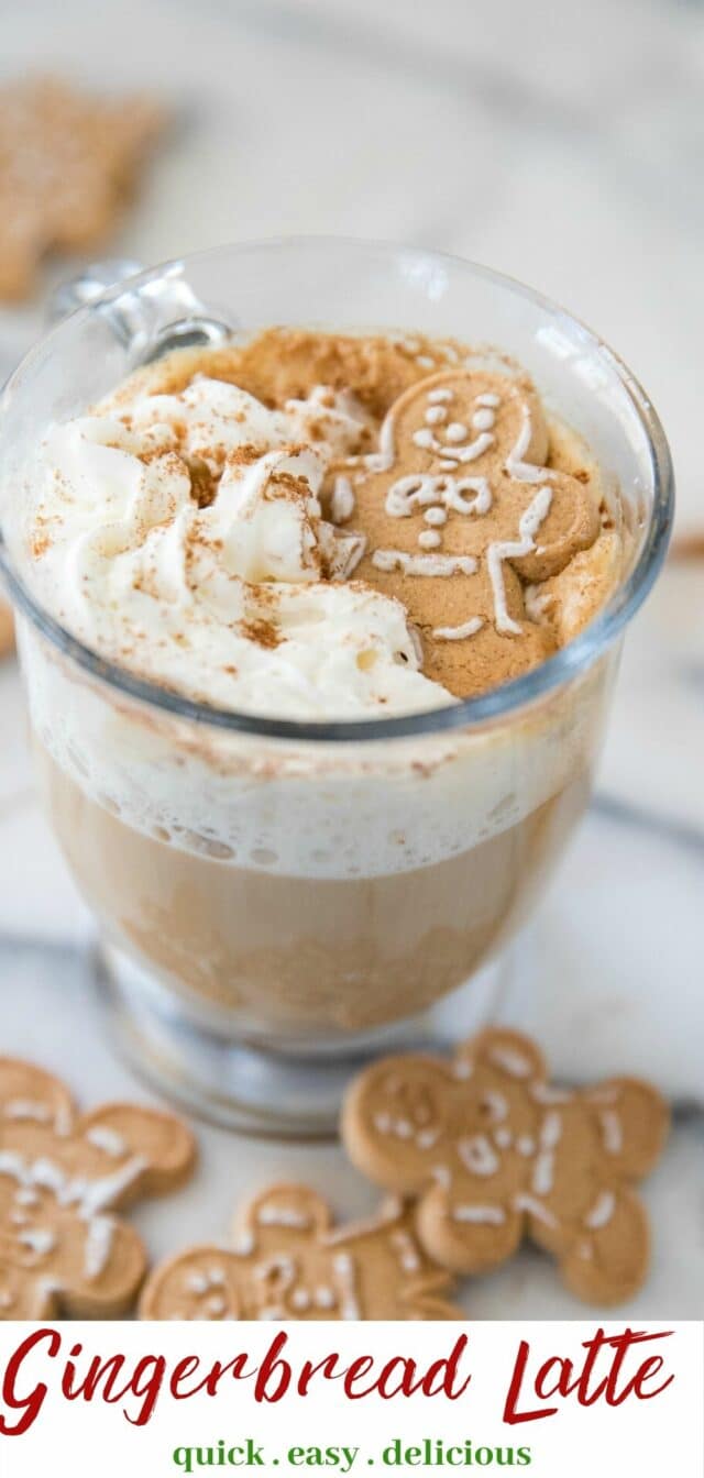 recipe for a homemade gingerbread latte