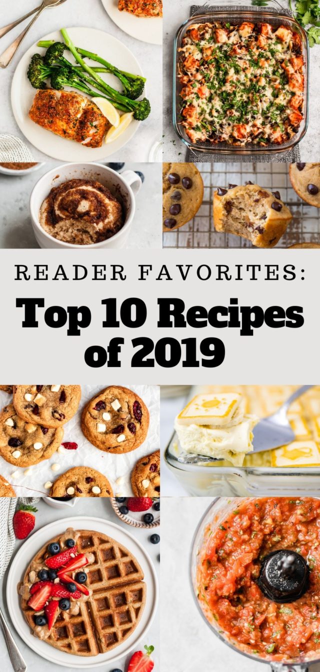 collage of most popular recipes from Kim's Cravings in 2019