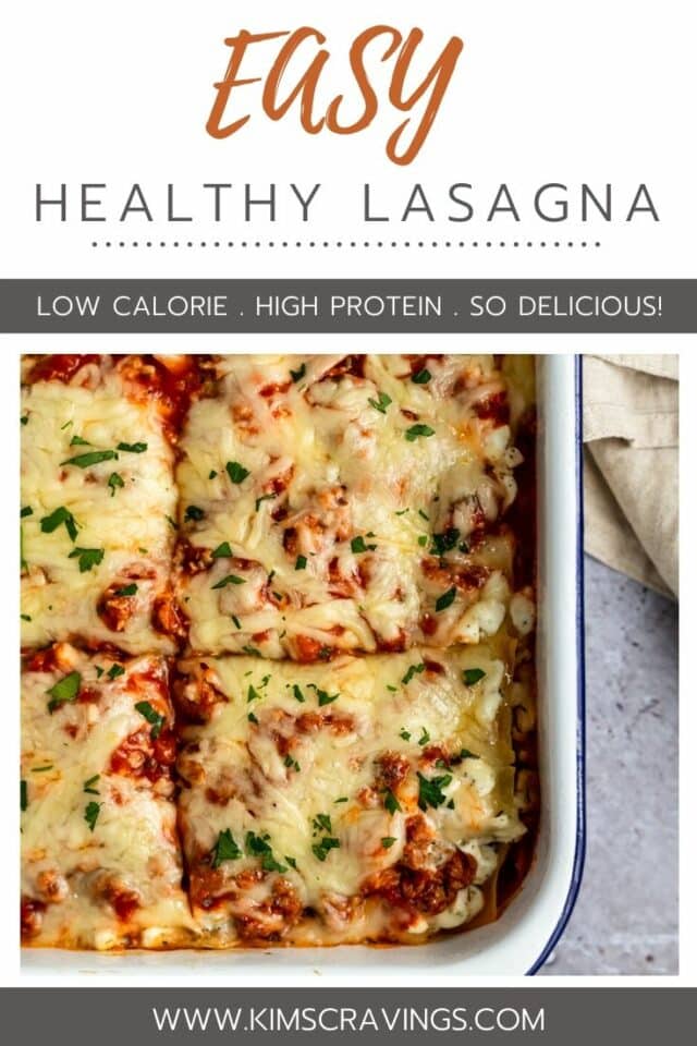 making a healthy lasagna