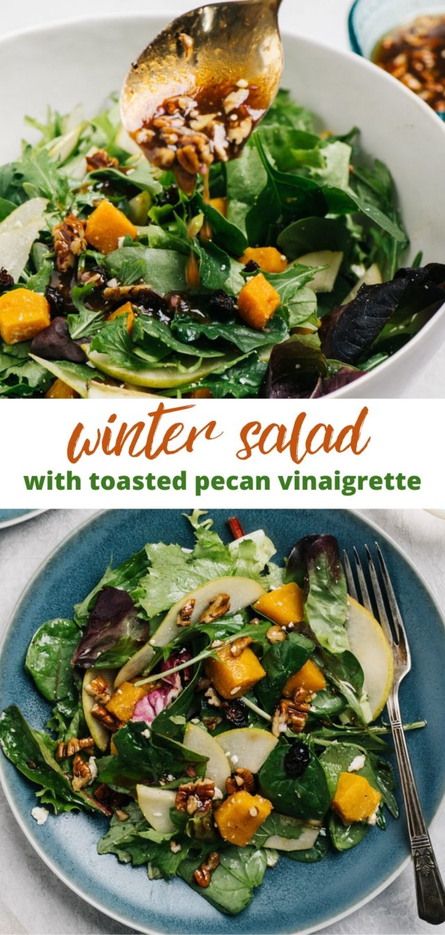 how to make a winter salad with butternut squash