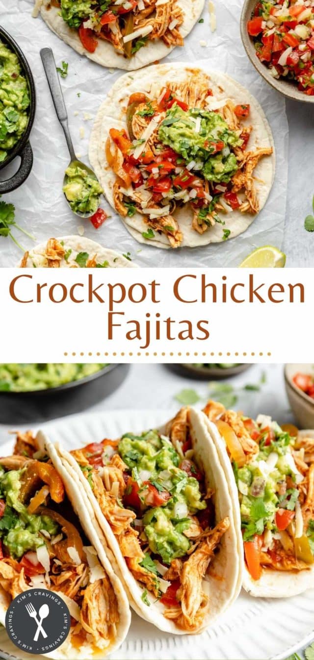 Crockpot Chicken Fajitas - Kim's Cravings