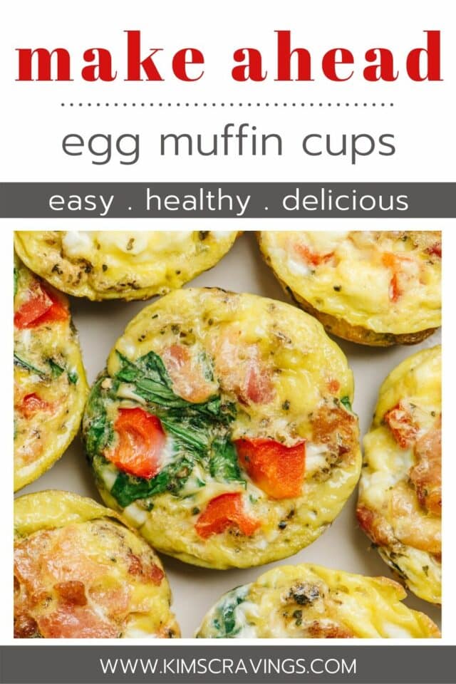 egg muffin cups on a plate