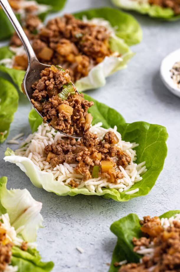 Asian Chicken Lettuce Wraps - Kim's Cravings