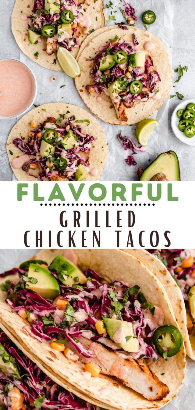 recipe for flavorful Grilled Chicken Tacos