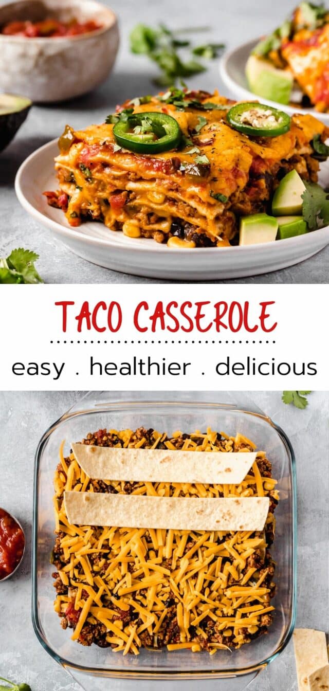 how to make a healthy turkey taco casserole