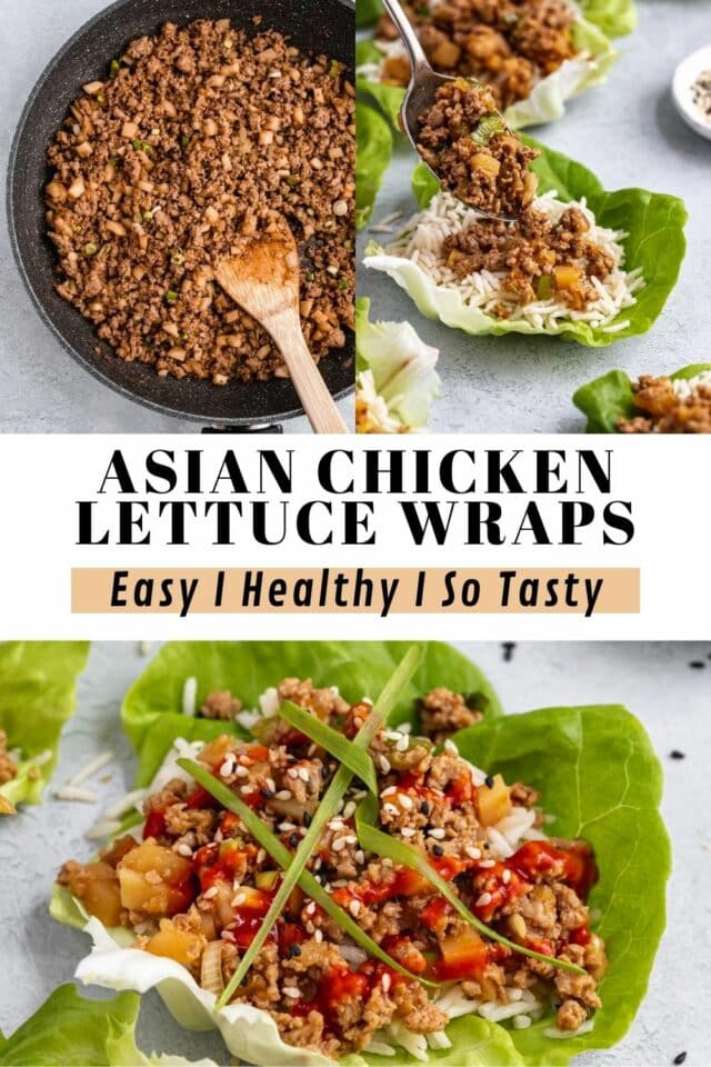 recipe for Asian Chicken Lettuce Wraps