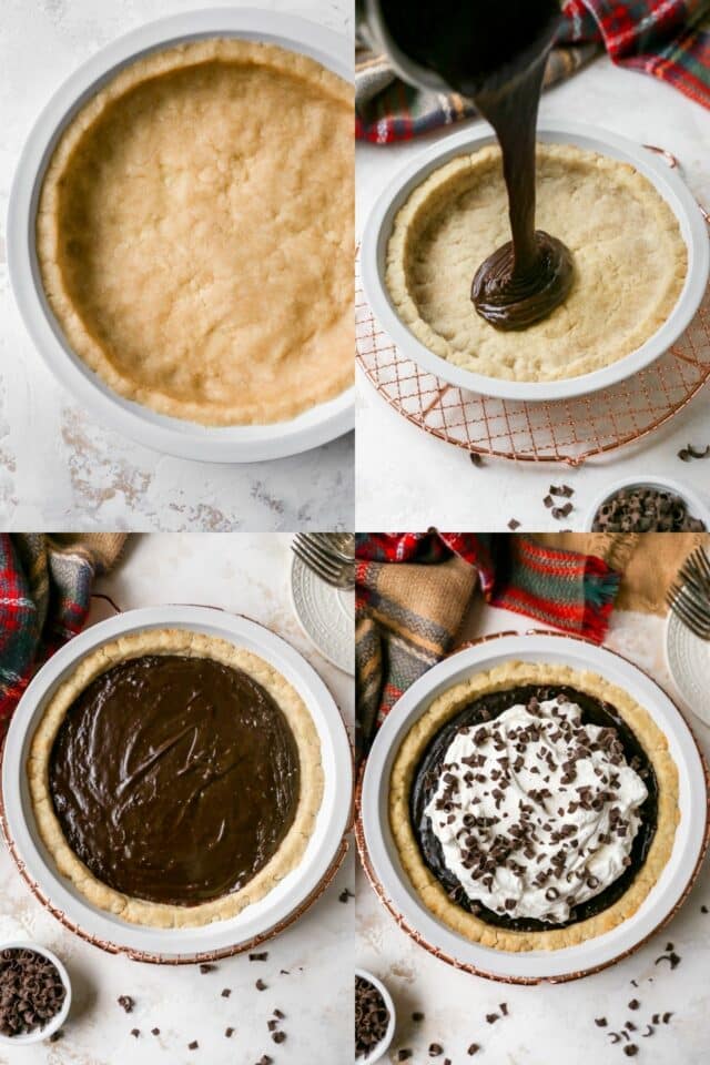 steps to making a chocolate pie