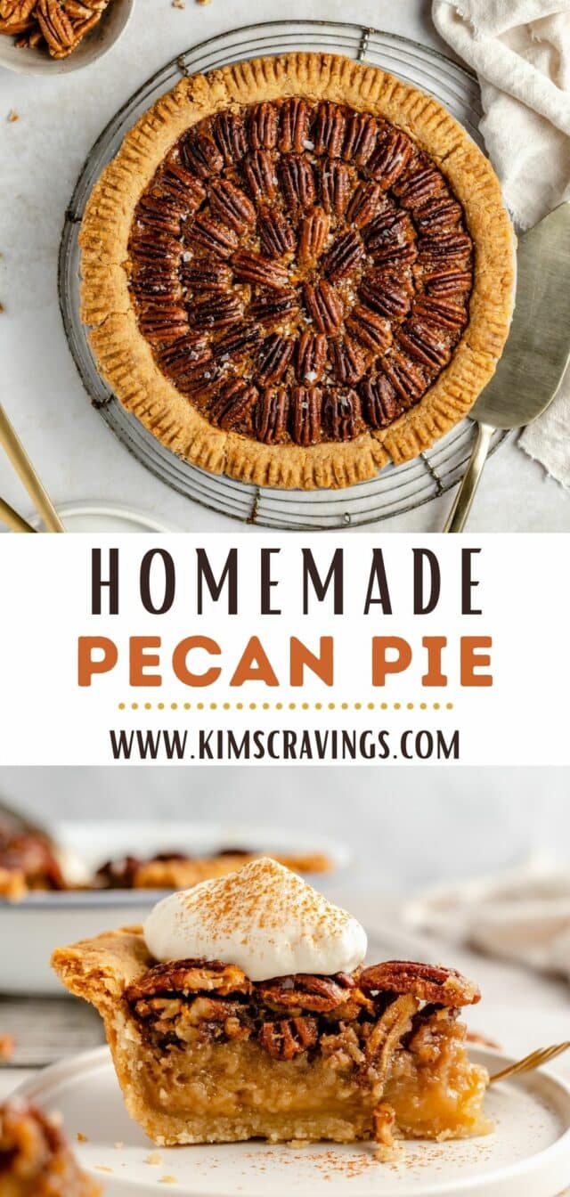 pie topped with pecans